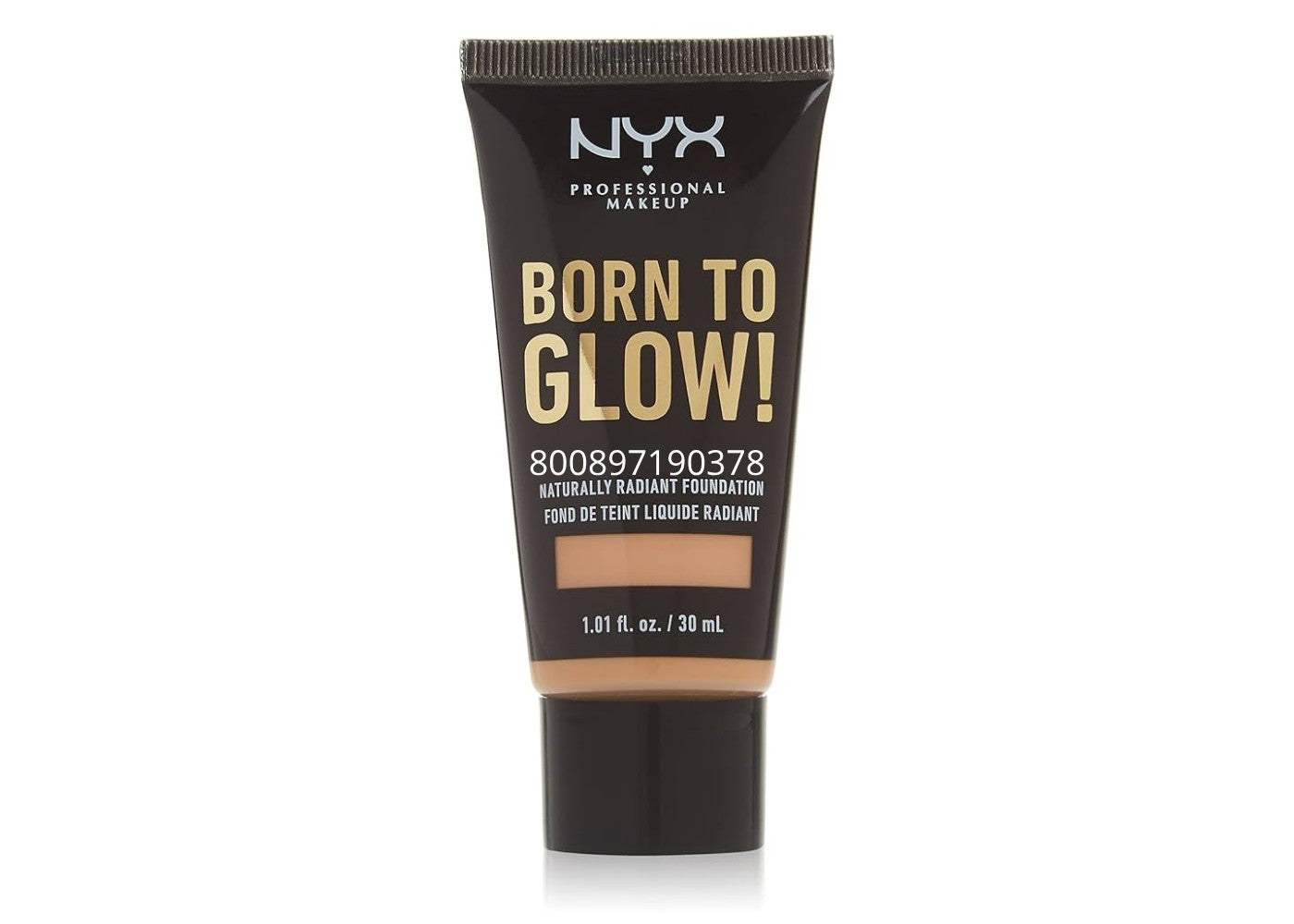 Nyx Professional Makeup Base maquillaje glowy born to glow, nyx, tono true beige